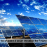 How to Choose a Solar Installer to Finance B2B